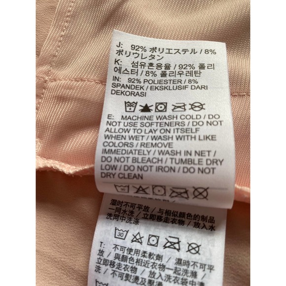 Nike woman’s crop jacket small pink air track satin crop NikeAir sleeve pockets - Picture 10 of 10